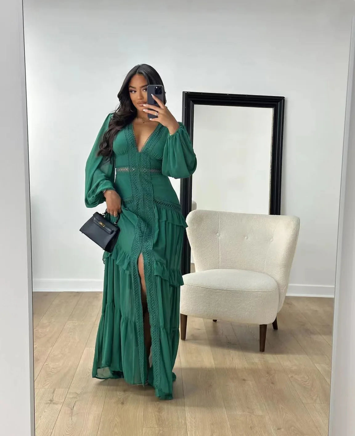 SELMA – Robe Longue Élégante Pastel Été
