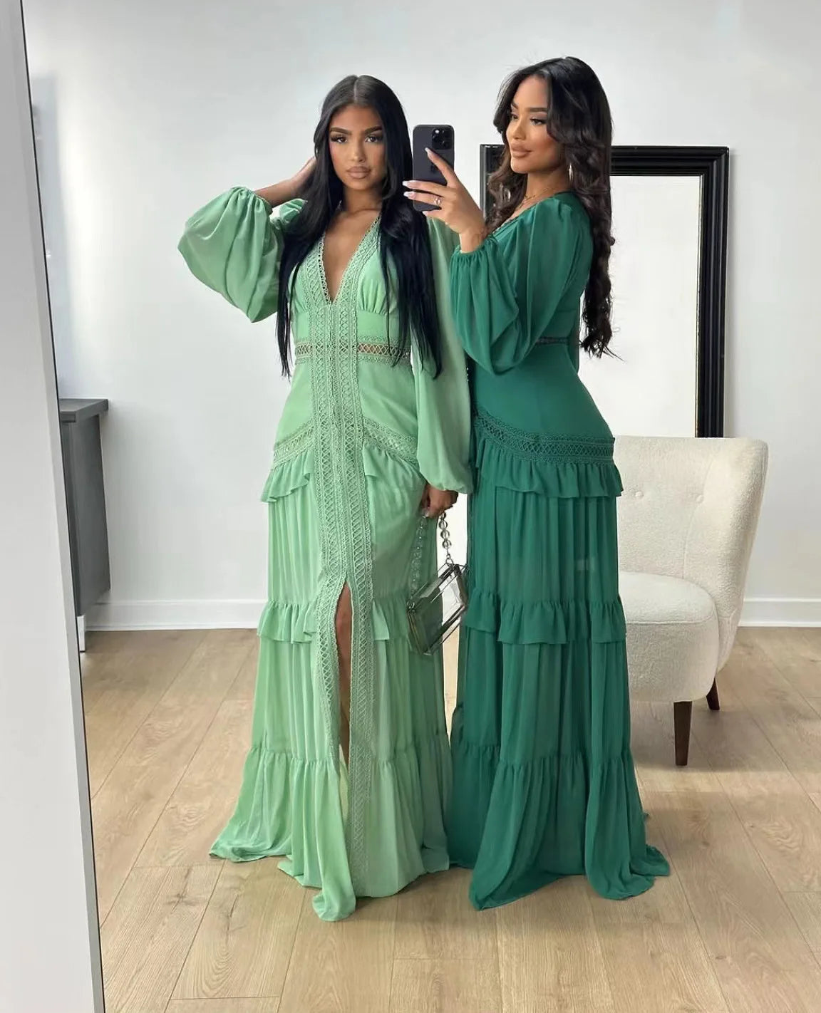 SELMA – Robe Longue Élégante Pastel Été