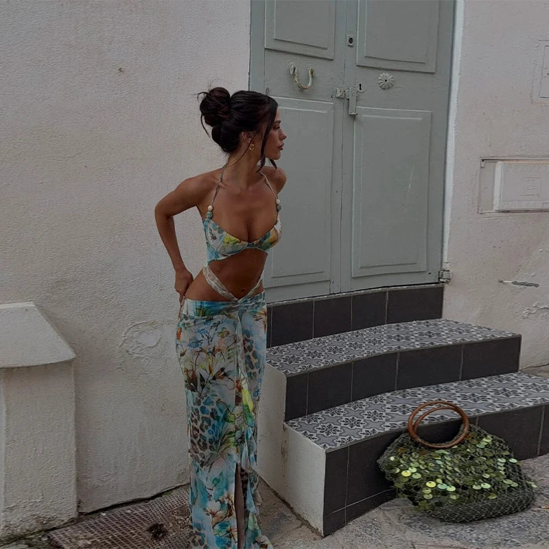 Robe Femme Été Dolsea Dos Nu & Col Pivotant Profond