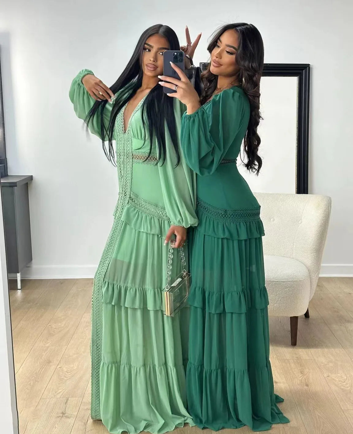 SELMA – Robe Longue Élégante Pastel Été