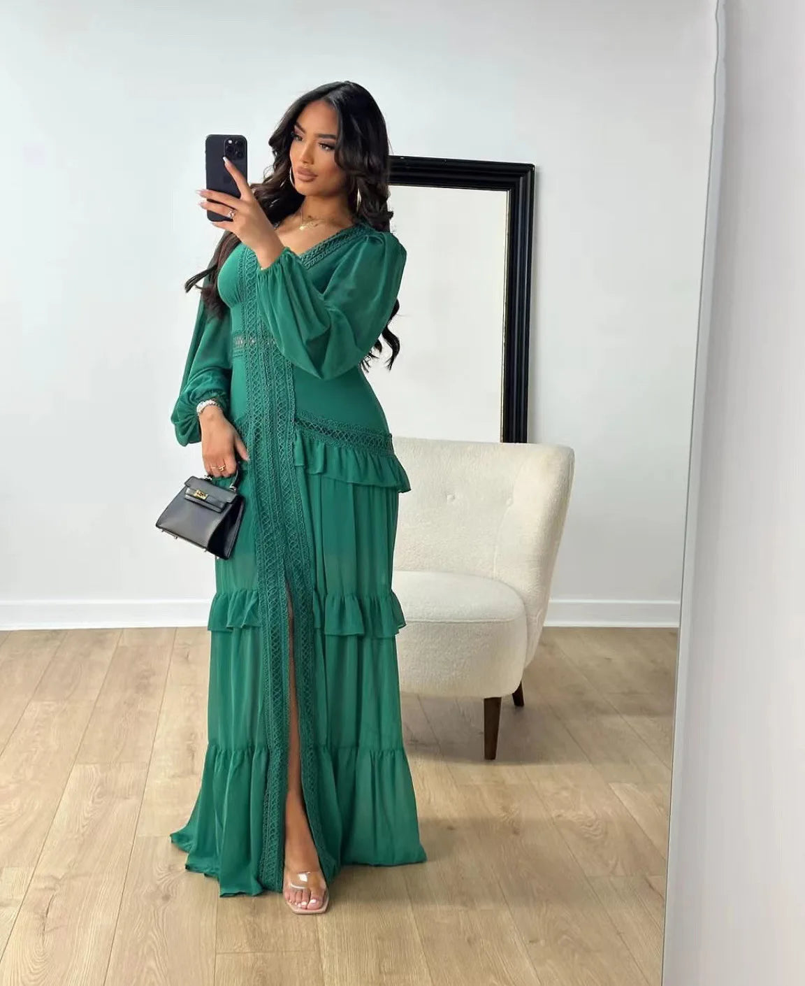 SELMA – Robe Longue Élégante Pastel Été