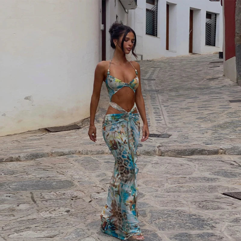 Robe Femme Été Dolsea Dos Nu & Col Pivotant Profond