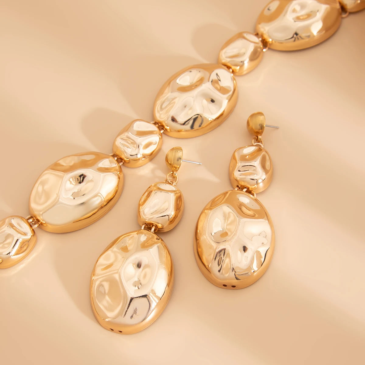 Gros Collier et Boucles d’Oreilles Salircon