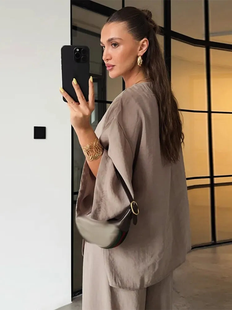 Ensemble Femme Lin & Coton – Décontracté Chic BROWNIES