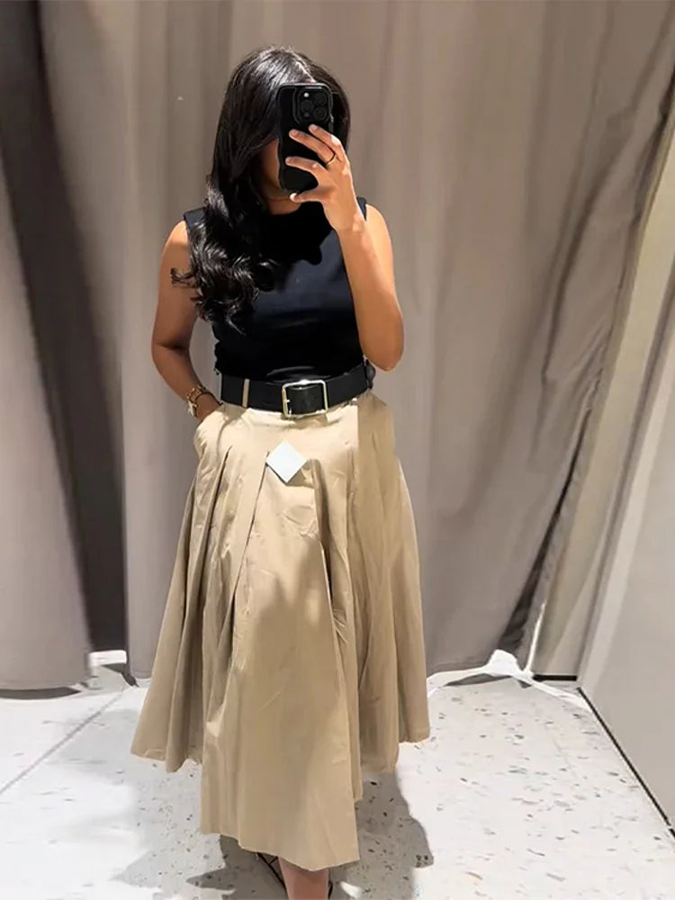 Robe longue plissée Velora Paris