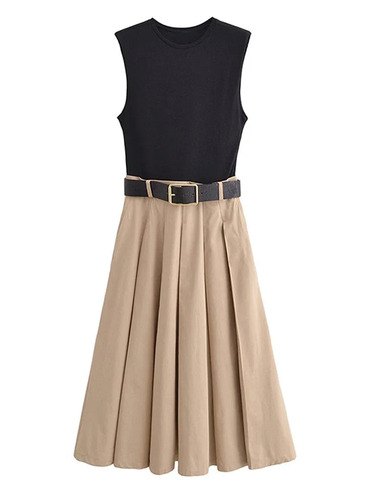 Robe longue plissée Velora Paris