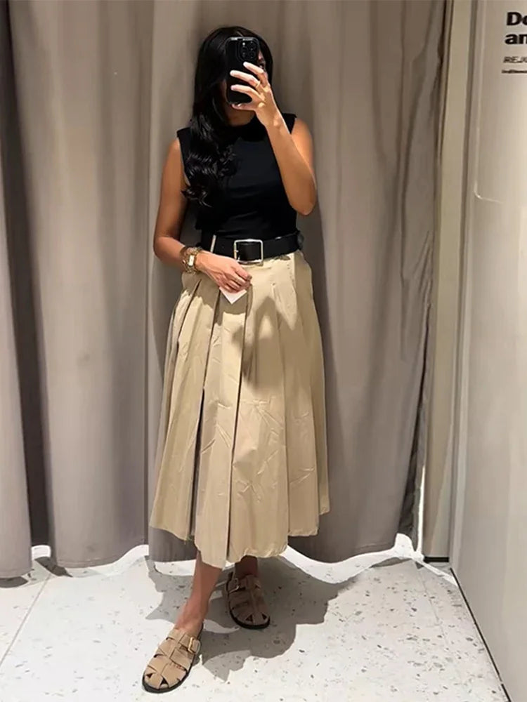 Robe longue plissée Velora Paris