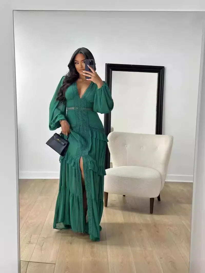 SELMA – Robe Longue Élégante Pastel Été