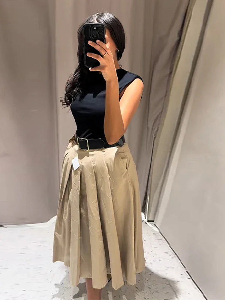 Robe longue plissée Velora Paris